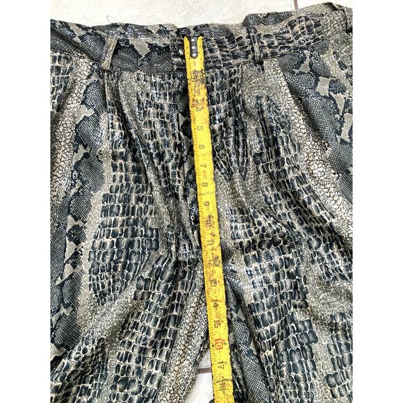 Live Collection Bijan Danialian Suit Set Mens 2XL Coat Pants Snake AOP Baggy NWT - Picture 12 of 16